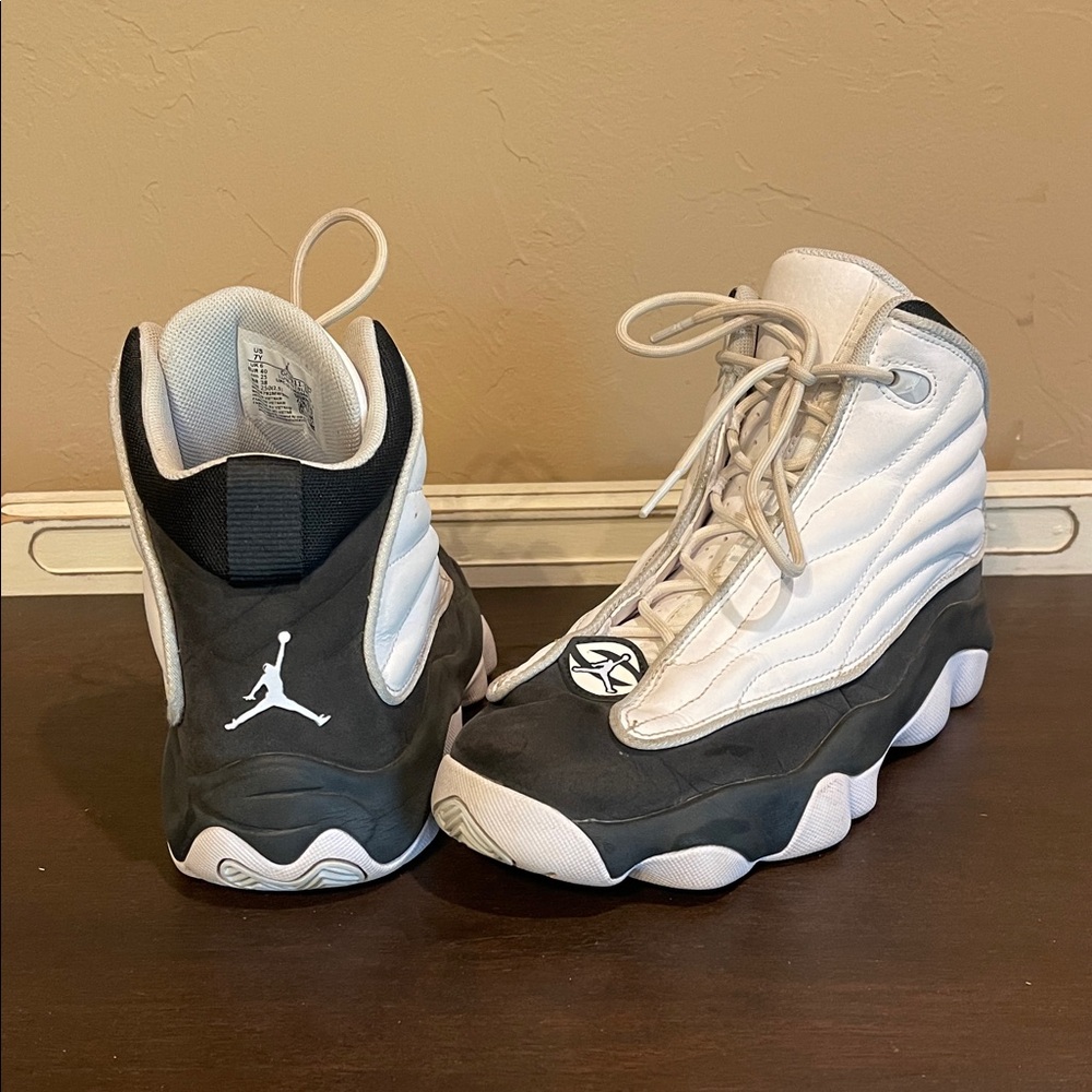 Air Jordan Black and White Sneakers